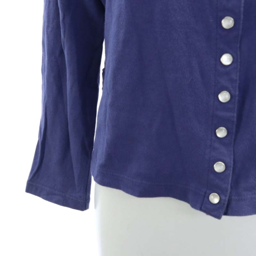 agnes b.(アニエスベー)のアニエスベー プレッションカーディガン ニット 長袖 スナップボタン T2 紺 レディースのトップス(カーディガン)の商品写真