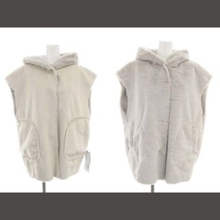 スリードッツ(three dots)のスリードッツ Double face fake fur hooded vest(ベスト/ジレ)