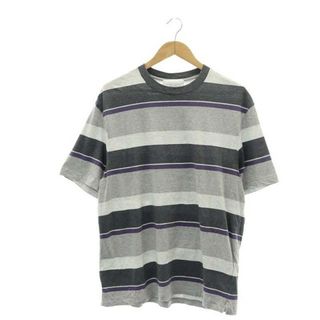 アンユーズド(UNUSED)のUNUSED Border T-shirt Tシャツ カットソー 2 M グレー(Tシャツ/カットソー(半袖/袖なし))