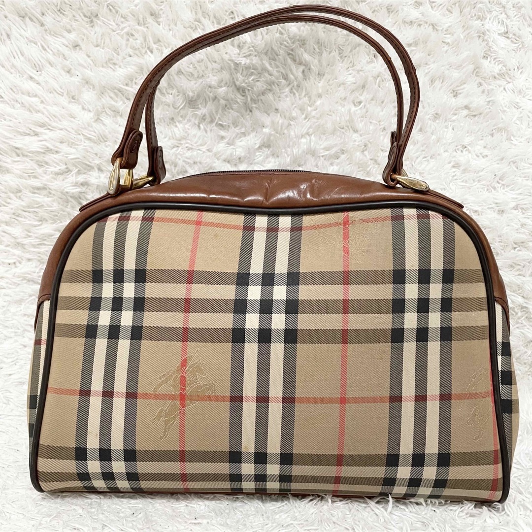 BURBERRY(バーバリー)のバーバリー　ハンドバッグ　ノバチェック　シャドーホース　ミニボストンバッグ レディースのバッグ(ハンドバッグ)の商品写真