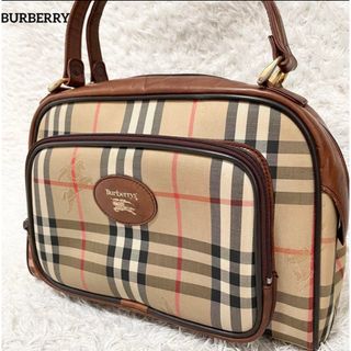 バーバリー(BURBERRY)のバーバリー　ハンドバッグ　ノバチェック　シャドーホース　ミニボストンバッグ(ハンドバッグ)