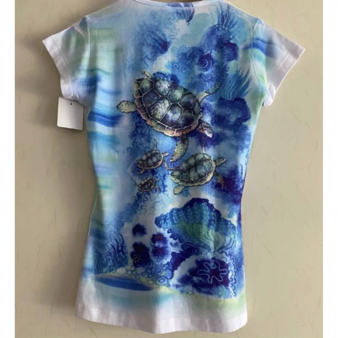 ◆レディース  トップス  Tシャツ  亀  カメ  サイパン レディースのトップス(シャツ/ブラウス(半袖/袖なし))の商品写真