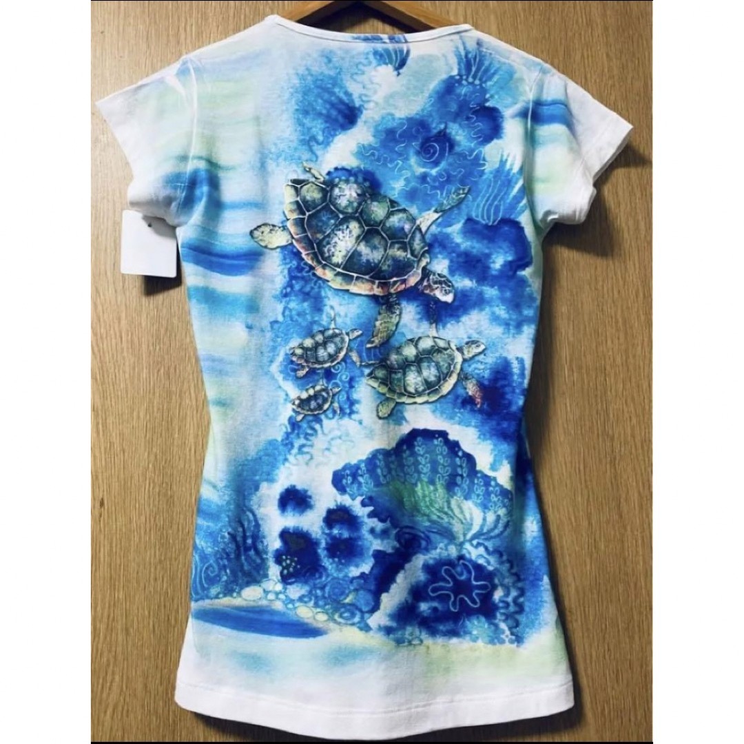 ◆レディース  トップス  Tシャツ  亀  カメ  サイパン レディースのトップス(シャツ/ブラウス(半袖/袖なし))の商品写真