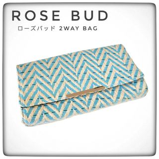 ローズバッド(ROSE BUD)の2way【ROSE BUD】ショルダーバッグ クラッチバッグ ブルー(クラッチバッグ)