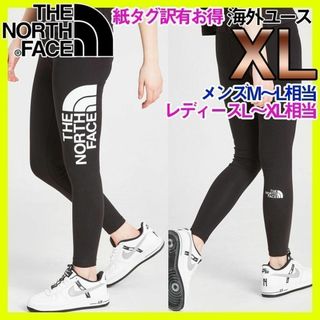 ザノースフェイス(THE NORTH FACE)のタグ訳有 ノースフェイス タイツ レギンス big logo 大人〇 ユースXL(レギンス/スパッツ)