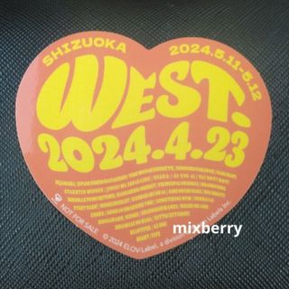 ジャニーズWEST - WEST 会場限定 ハート ステッカー 静岡