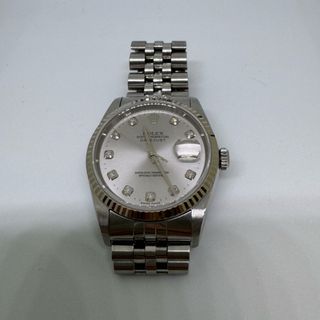 ロレックス(ROLEX)のロレックス 16234 デイトジャスト ダイヤ10P文字盤 シルバー(腕時計(アナログ))