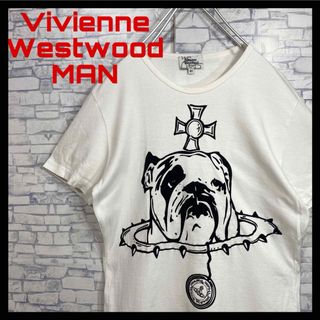 ヴィヴィアンウエストウッド(Vivienne Westwood)のVivienne Westwood MAN オーブ　犬プリント　半袖Tシャツ　L(Tシャツ/カットソー(半袖/袖なし))