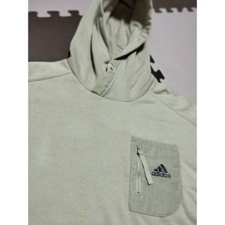 adidas - ☆APP-175 アディダス 薄手 プルオーバーパーカー Sベージュ O