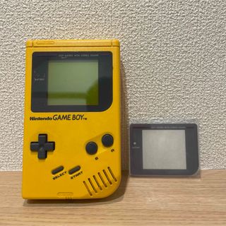 ゲームボーイ(ゲームボーイ)のゲームボーイ　本体　GAMEBOY イエロー　新品画面付き　レトロゲーム　GB(携帯用ゲーム機本体)