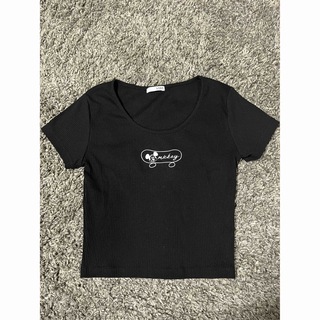 ジェイダ(GYDA)のGYDA Tシャツ　ディズニー　ブラック(Tシャツ(半袖/袖なし))
