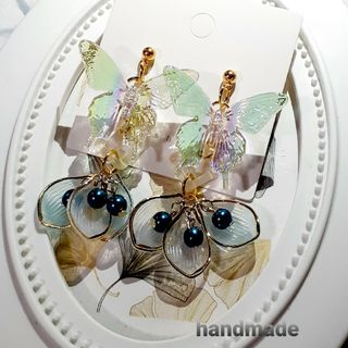 オシャレ大ぶりピアス  Ｎｏ．331  ハンドメイドピアス