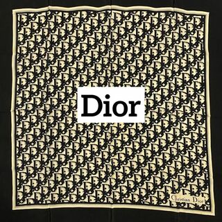クリスチャンディオール(Christian Dior)の★Christian Dior★ スカーフ トロッター シルク ブラック(バンダナ/スカーフ)