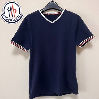 MONCLER - MONCLER モンクレール メンズ Tシャツ ネイビー  Mサイズ カットソー