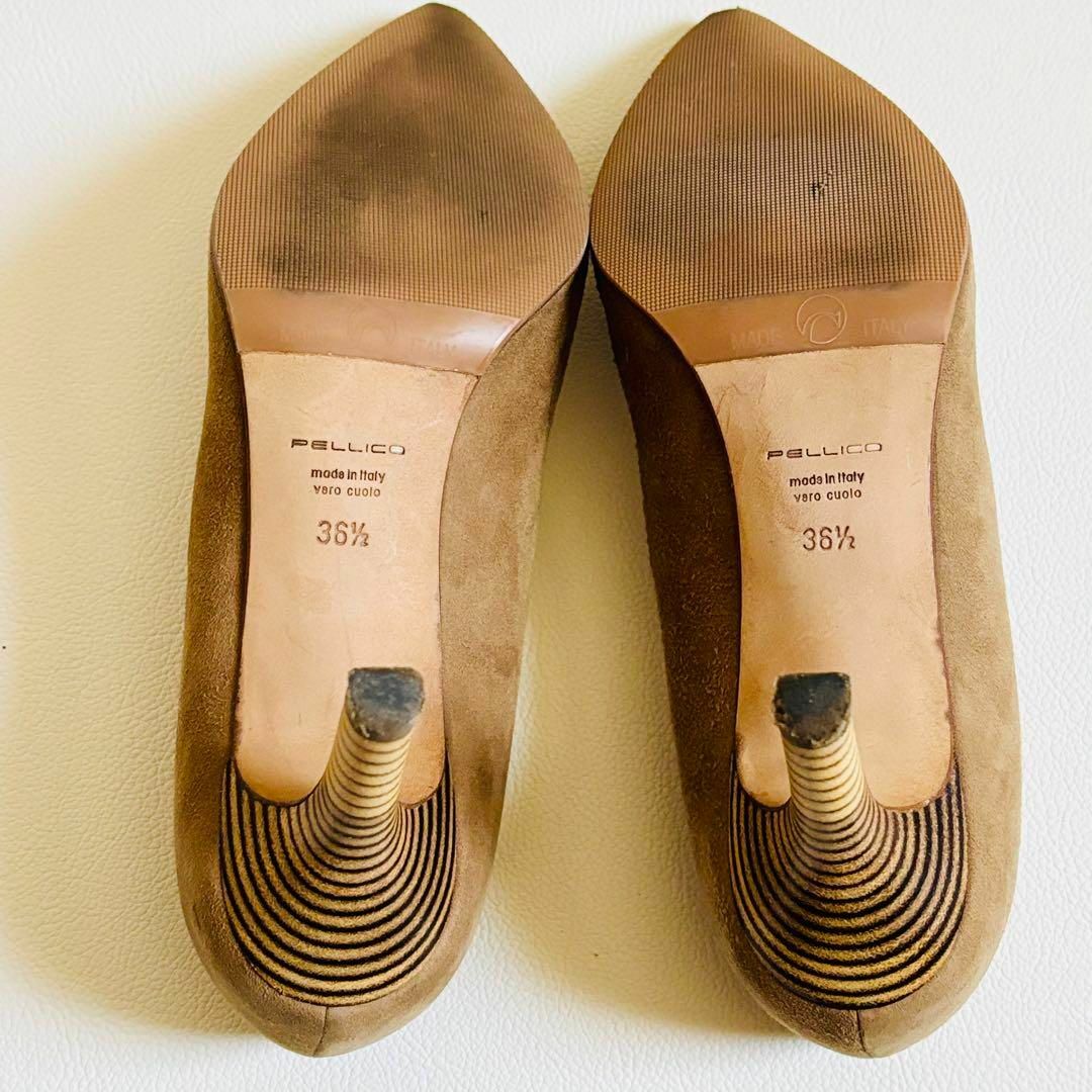 PELLICO(ペリーコ)のPELLICO ペリーコ ハイヒール ポインテッドトゥ スウェード ベージュ レディースの靴/シューズ(ハイヒール/パンプス)の商品写真