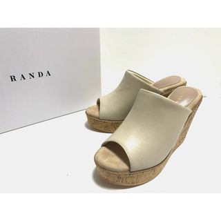 ランダ(RANDA)のRANDA クッション ミュール サンダル ウェッジソール 厚底 サボサンダル(サンダル)