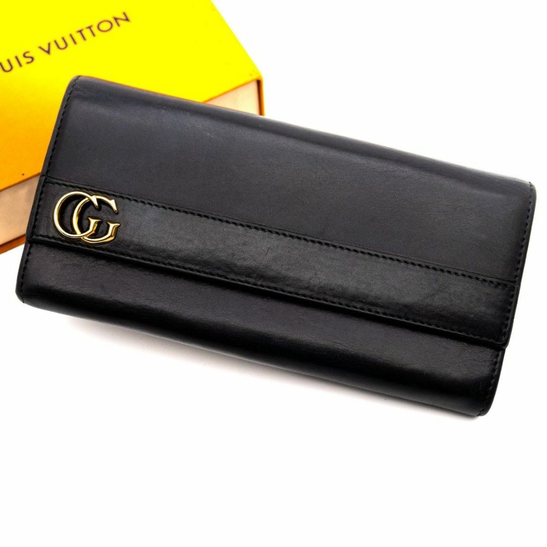 Gucci(グッチ)の★美品★ グッチ 長財布 GG レザー ブラック メンズのファッション小物(長財布)の商品写真