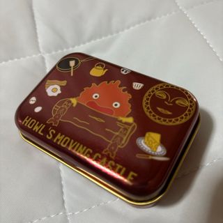 【当日発送可】ジブリ缶ケース　カルシファー　ハウルの動く城(小物入れ)