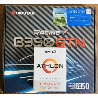 【セット】B350GTN Mini-ITX / AMD Athlon 220GE(PCパーツ)