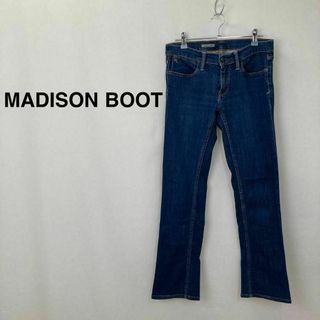 MADISON BOOT ストレート　デニム　パンツ　 ブルー レディース(デニム/ジーンズ)