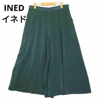 イネド(INED)のINED　ガウチョ　パンツ　グリーン　ゆったり　大きめ(その他)