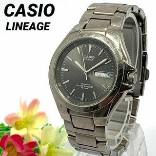 カシオ(CASIO)の979 CASIO 腕時計 メンズ LINEAGE カシオ デイデイト 日付(腕時計(アナログ))