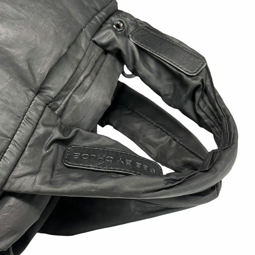 SEE BY CHLOE(シーバイクロエ)のシーバイクロエ ハンドバッグ ナイロン 黒　ブラック レディースのバッグ(ハンドバッグ)の商品写真