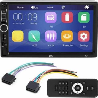 7in DINカープレーヤー SWM A7 TFT Bluetooth カーMP(カーオーディオ)