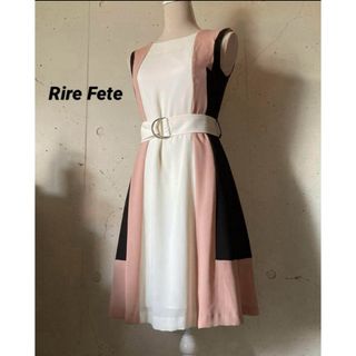 SCOT CLUB - 【美品】 Rire Fete★スコットクラブ★ワンピース　Aライン　トリコロール