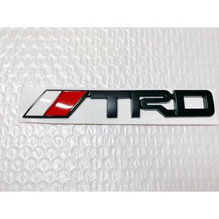 トヨタ(トヨタ)のTOYOTA トヨタ　TRD エンブレム　1枚　アルミ製　ブラック(車外アクセサリ)