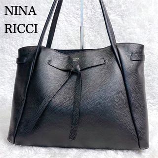 NINA RICCI - NINA RICCI   本革レザー　ヴィーナス　トート　肩掛けバッグ 黒