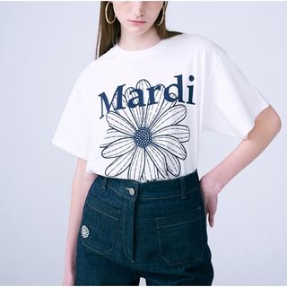 Mardi Mercredi Tシャツ マルディメクルディ　ネイビー(Tシャツ/カットソー(半袖/袖なし))