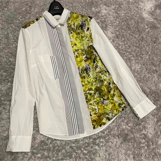 ポールスミス(Paul Smith)の希少！ポール・スミス 切り替えシャツ 長袖 クレイジーパターン アシメトリー(シャツ/ブラウス(長袖/七分))