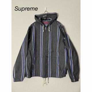 シュプリーム(Supreme)のSupreme ストライプ ジップアップ フーディー Zip Up パーカー(パーカー)