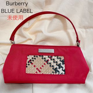 BURBERRY BLUE LABEL - 【美品・未使用】バーバリーブルーレーベル ポーチ ミニバッグ 2way チェック