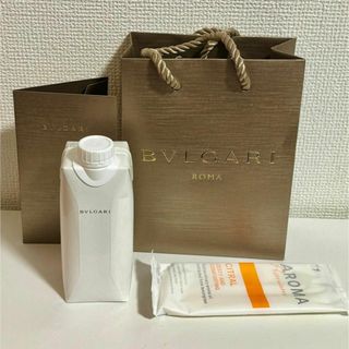 ブルガリ(BVLGARI)のブルガリ　BVLGARI ショップ袋　ミネラルウォーター　ハンドタオル　非売品(ショップ袋)