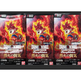 BANDAI - ドラゴンボール　カードゲーム フュージョンワールド「烈火の闘気」3ボックス未開封