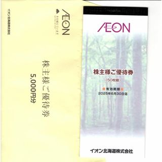 イオン(AEON)のイオン北海道株主優待券 5000円分(ショッピング)