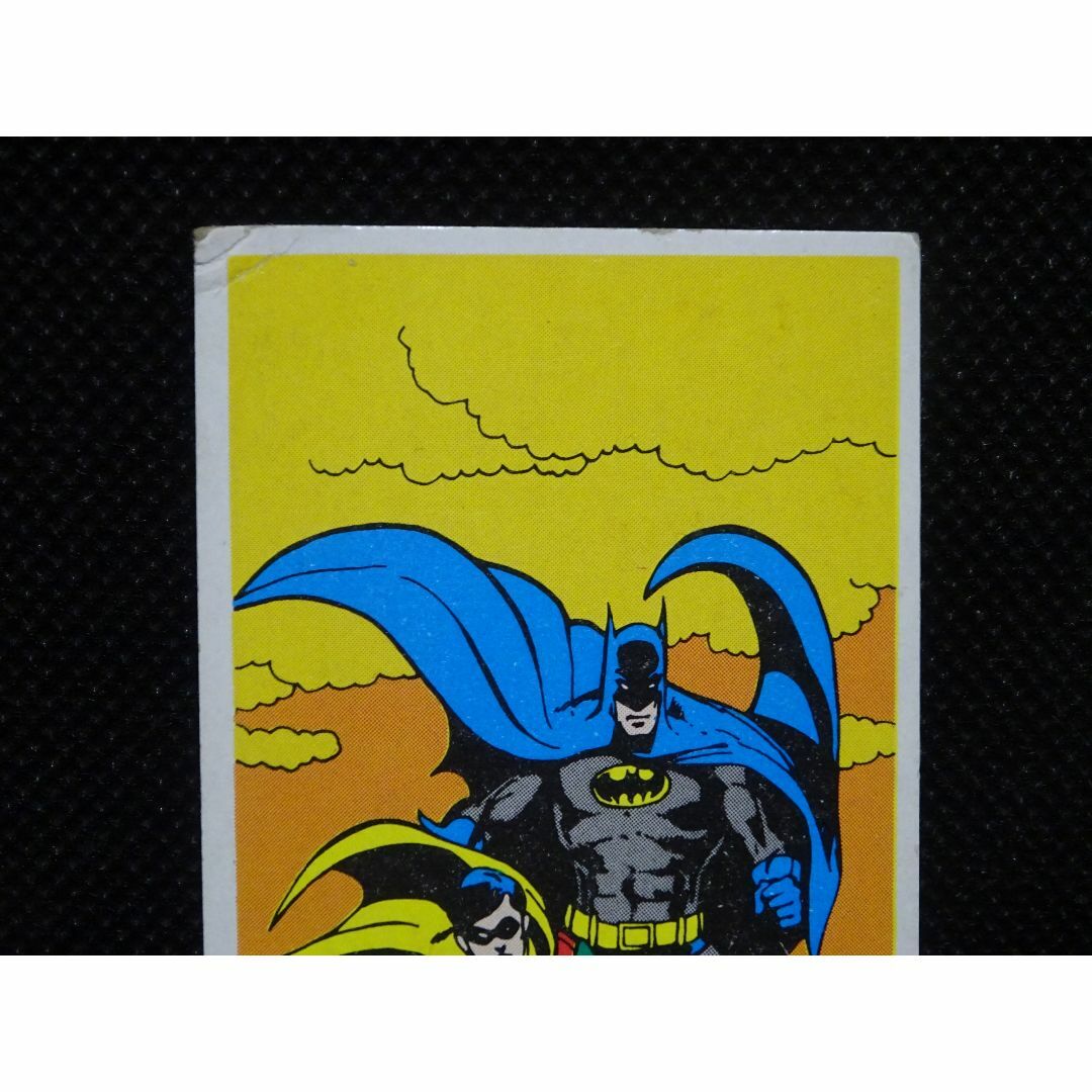 1979 アメコミ バットマン・ロビン 明治カード 昭和レトロ 当時物 エンタメ/ホビーの漫画(アメコミ/海外作品)の商品写真