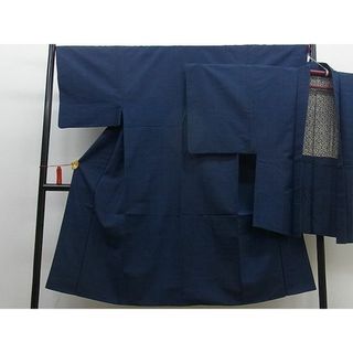 平和屋野田店■男性　紬　アンサンブル　色無地　褐返色　逸品　BAAD0524mz(着物)