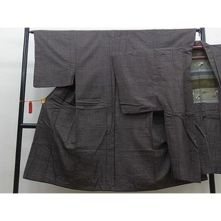 平和屋野田店■男性　紬　アンサンブル　吉祥文　逸品　BAAD0550mz(着物)