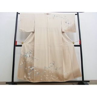 平和屋野田店■訪問着　友禅　菊花文　暈し染め　逸品　BAAD0724kg(着物)