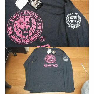 新品 新日本プロレス ライオン ロンT ロング Tシャツ LL(Tシャツ/カットソー(七分/長袖))