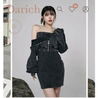 ダーリッチ(Darich)の【新品未開封品】ロゴレザースウェットアンサンブル(ミニワンピース)