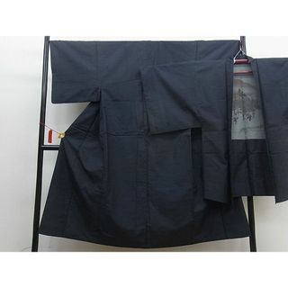 平和屋野田店■男性　本場大島紬　アンサンブル　80亀甲　逸品　BAAD0525mz(着物)