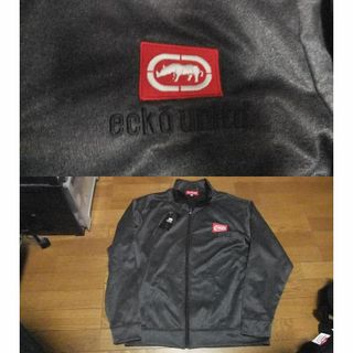 エコーアンリミテッド(ECKŌ UNLTD（ECKO UNLTD）)の新品 ecko unltd サラサラした生地の ジップ zip ブルゾン 3L(その他)