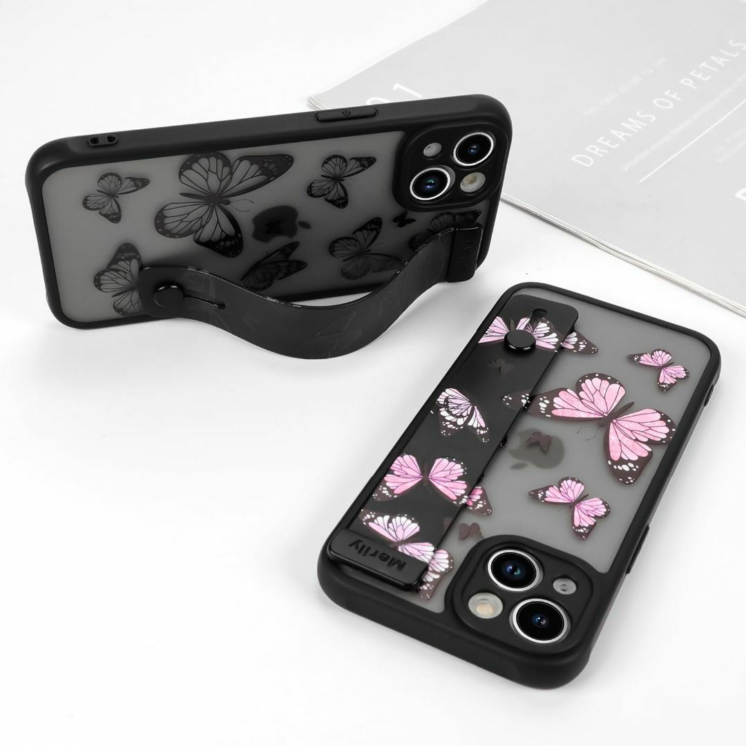 【色: purple】ＣｉｔｙＫｏｄａ iPhone 15 ケース ハンドベルト スマホ/家電/カメラのスマホアクセサリー(その他)の商品写真