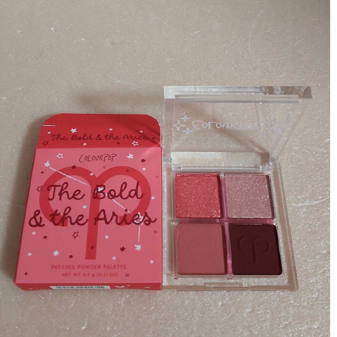 colourpop(カラーポップ)の【未使用※】カラーポップ プレスドパウダーパレット牡羊座the bold & コスメ/美容のベースメイク/化粧品(アイシャドウ)の商品写真