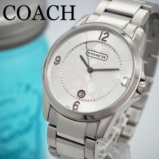 コーチ(COACH)の352 COACH コーチ メンズ腕時計 シルバー ホワイト シグネチャー(腕時計(アナログ))