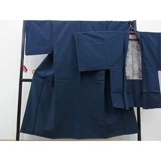 平和屋野田店■男性　紬　アンサンブル　霞文　逸品　未使用　BAAD0790kg(着物)